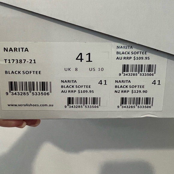 Verali Women's Narita Boots - Black Softee size 10 BNIB - Picture 5 of 5